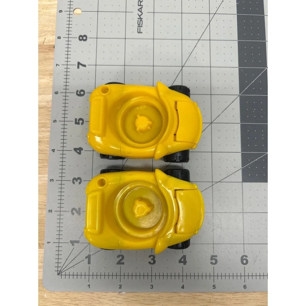 Vtg Fisher Price Chunky Cars 2 Yellow Engine Hood Lifts Sticker Little‎ People